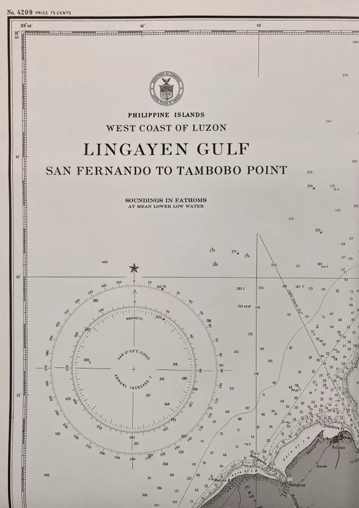 Philippine Islands West Cost of Luzon Lingayen Gulf San Fernando to Tambobo Point - Image 2
