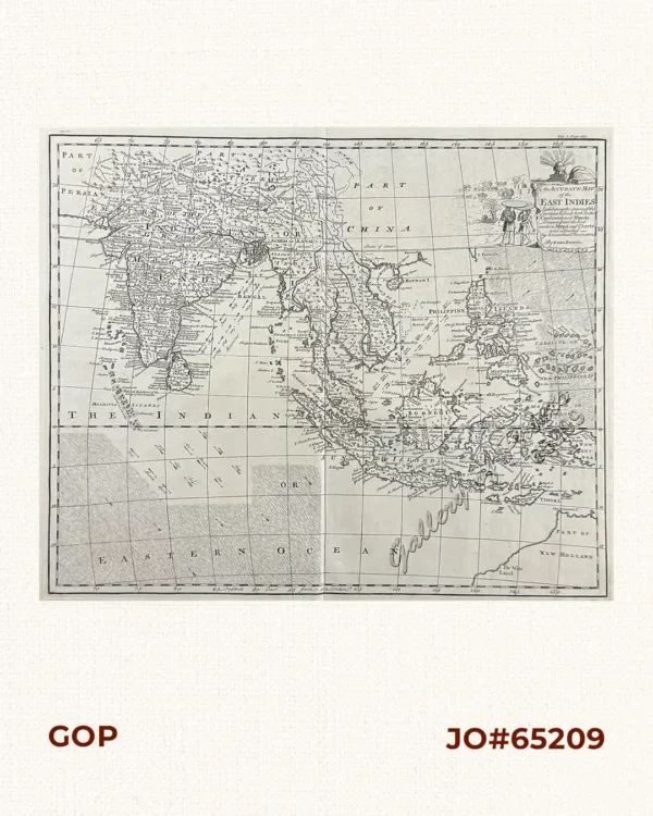 An Accurate Map of the East Indies Exhibiting the Course of the European Trade both on the Continent and Islands. Drawn from the best modern Maps and Charts and adjusted by Astronomical Observations.