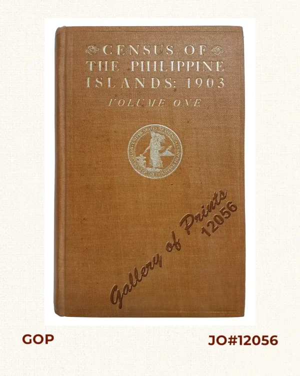 Census of the Philippine Islands: 1903 Vol. 1 – Geography, History, and Population