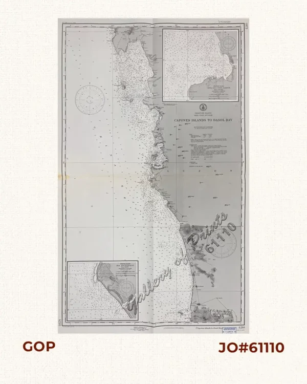 Philippine Islands West Cost of Luzon Capones Islands to Dasol Bay [insets:] 1) Philippine Islands Iba Anchorage 2) Philippine Islands Santa Cruz Inner Harbor