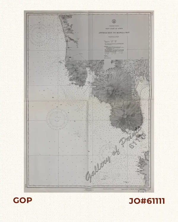 Philippine Islands West Coast of Luzon Approaches to Manila Bay