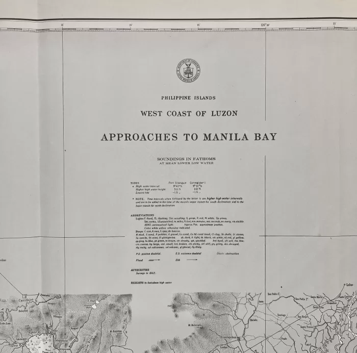 Philippine Islands West Coast of Luzon Approaches to Manila Bay - Image 2