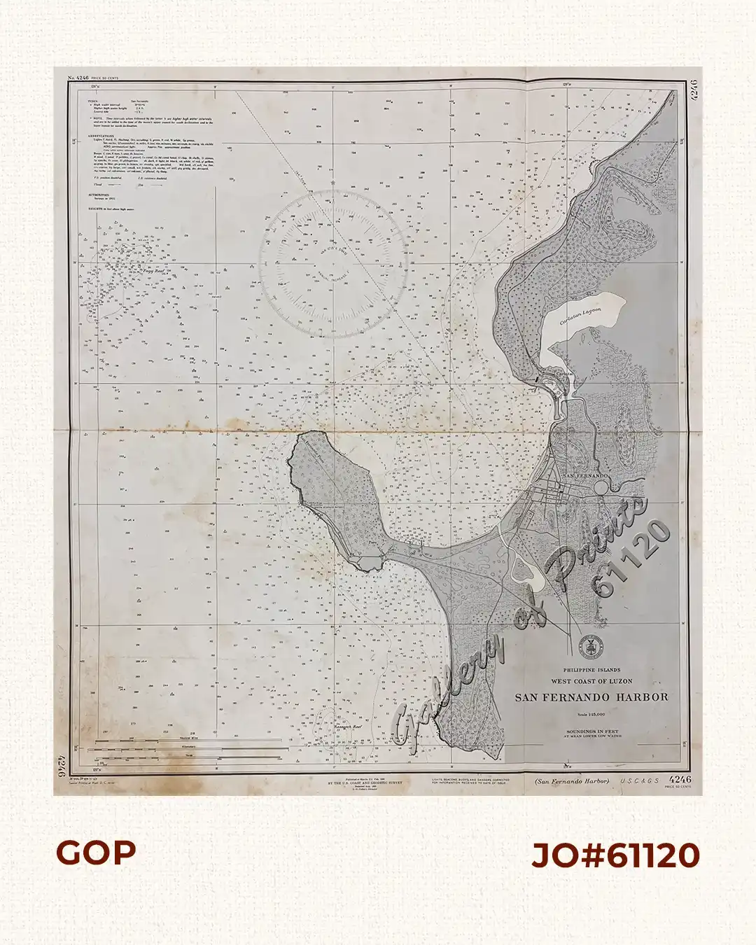 Philippine Islands West Coast of Luzon San Fernando Harbor