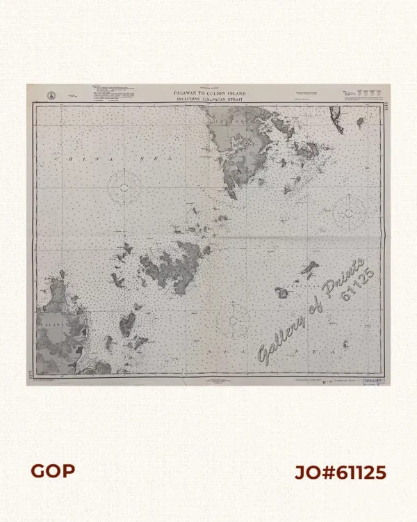 Philippine Islands Palawan to Culion Island Including Linapacan Strait