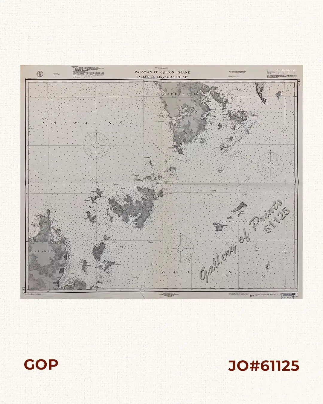 Philippine Islands Palawan to Culion Island Including Linapacan Strait