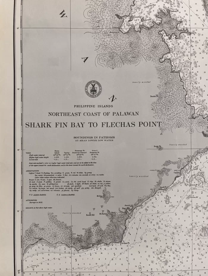 Philippine Islands Northeast Coast of Palawan Shark Fin Bay to Flechas Point - Image 2