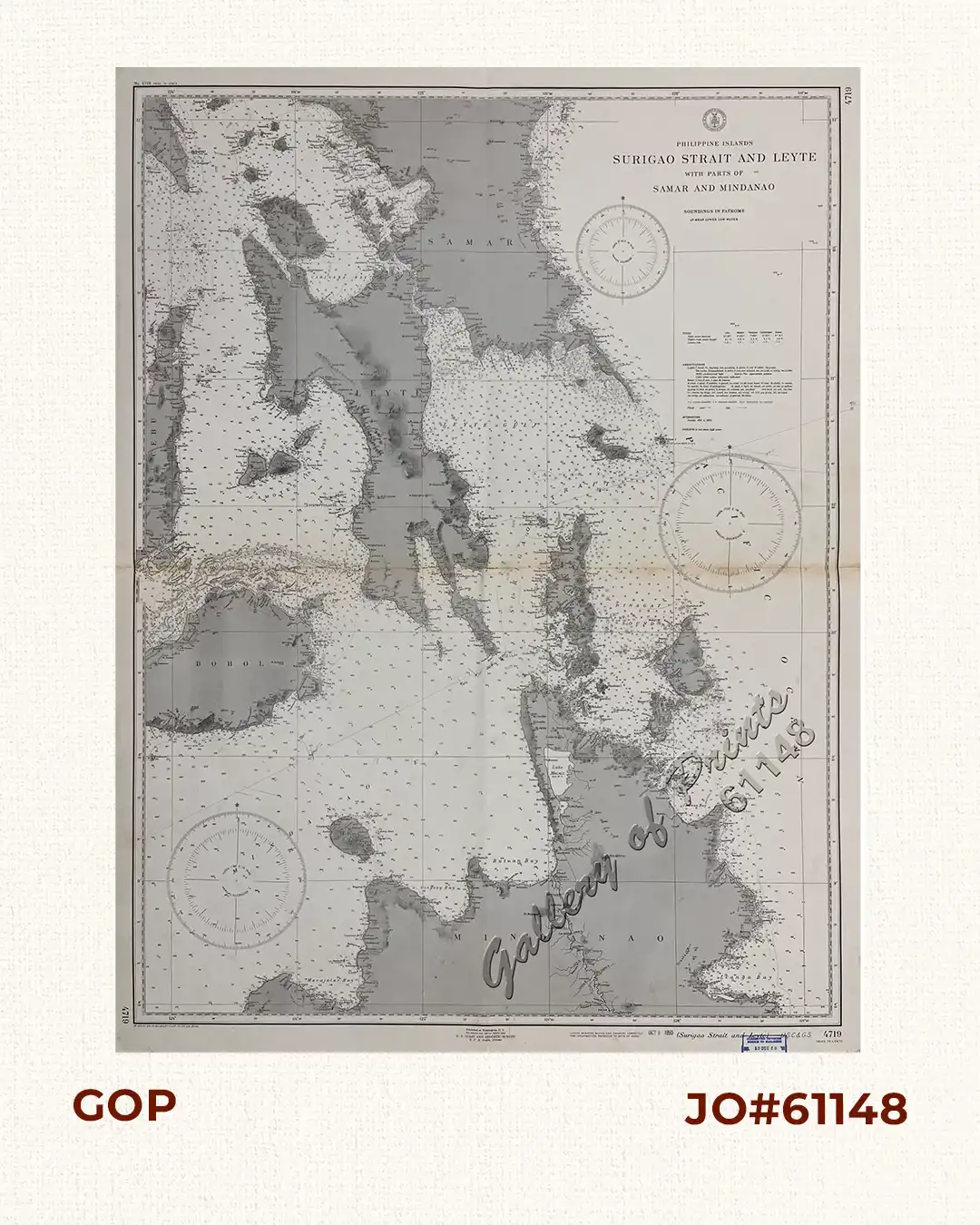 Philippine Islands Surigao Strait and Leyte With Parts of Samar and Mindanao
