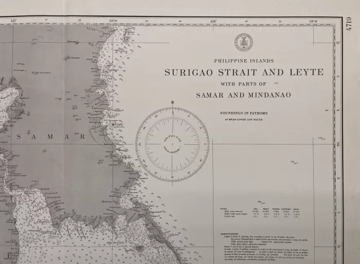 Philippine Islands Surigao Strait and Leyte With Parts of Samar and Mindanao - Image 2