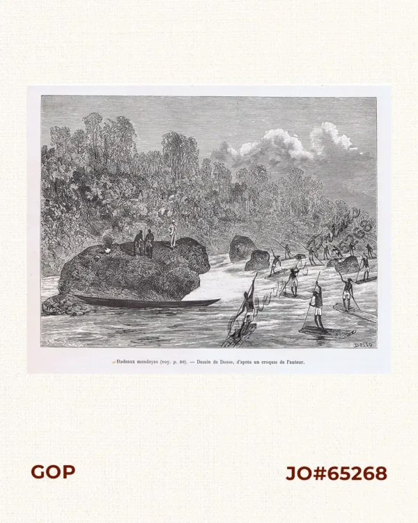 Radeaux mandayas [Mandaya rafts]