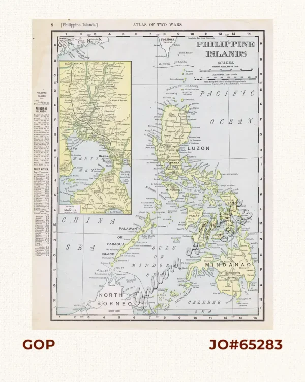 Philippine Islands [inset:] Vicinity of Manila