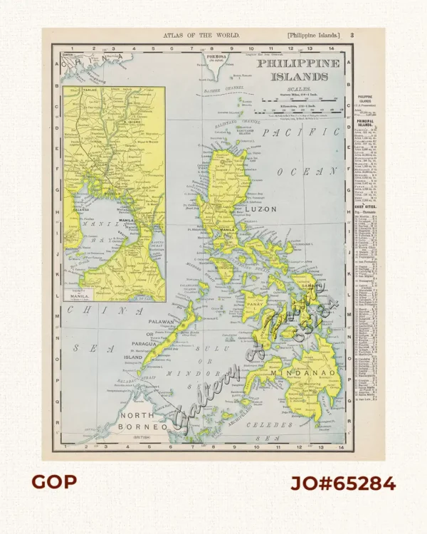 Philippine Islands [inset:] Vicinity of Manila