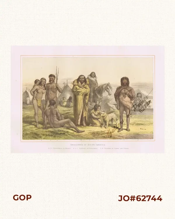 Aborigines of South America.  1. 2. 3. Botocudos of Brazil.  4. 5. 6. Natives of Patagonia.  7. 8. Natives of Terra del Fuego.