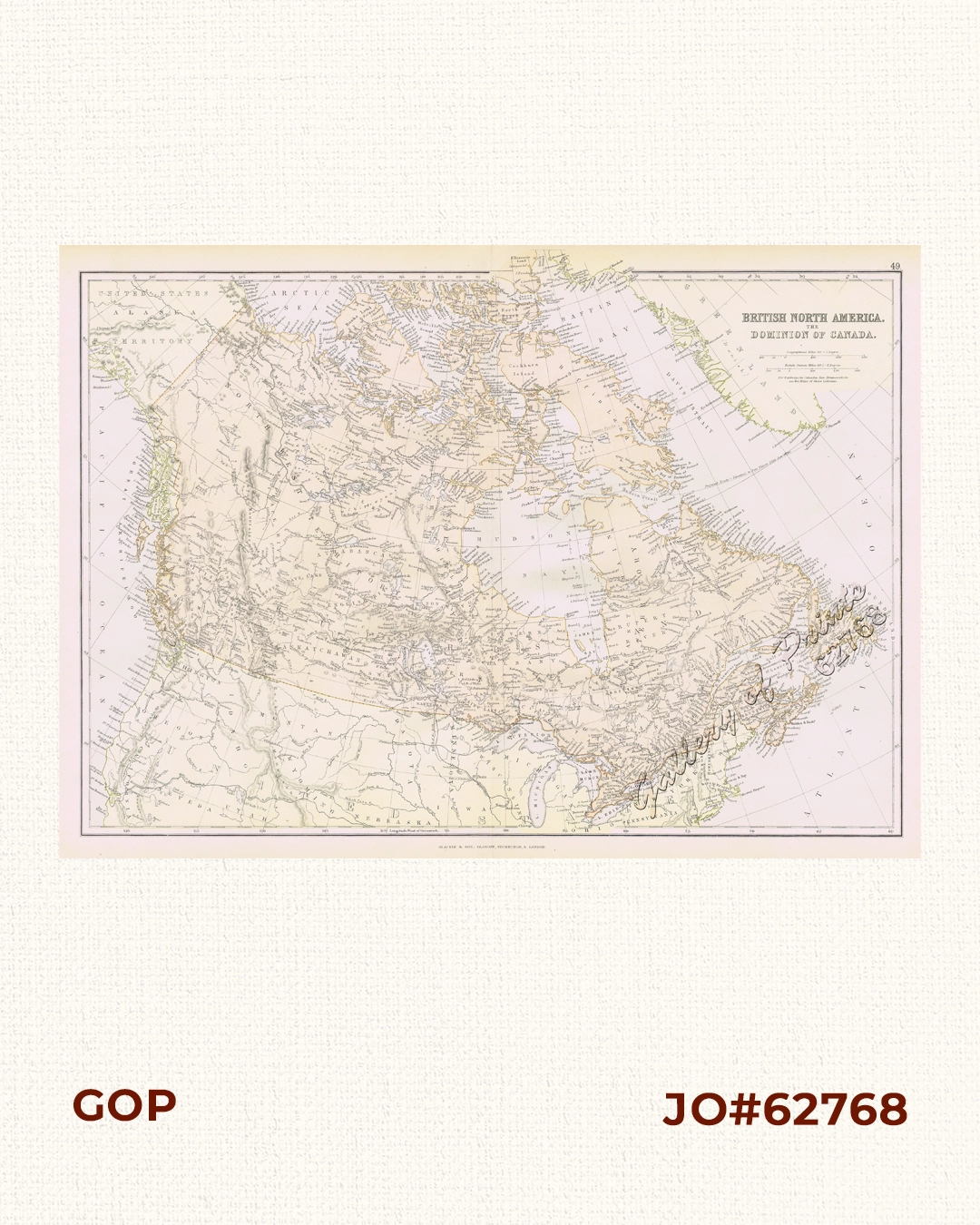 British North America. The Dominion of Canada.