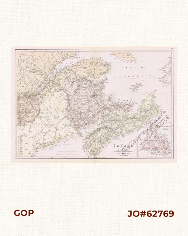 Canada  The Provinces of Quebec, Nova Scotia, New Brunswick, Prince Edward Island and Newfoundland.  [inset:] Newfoundland