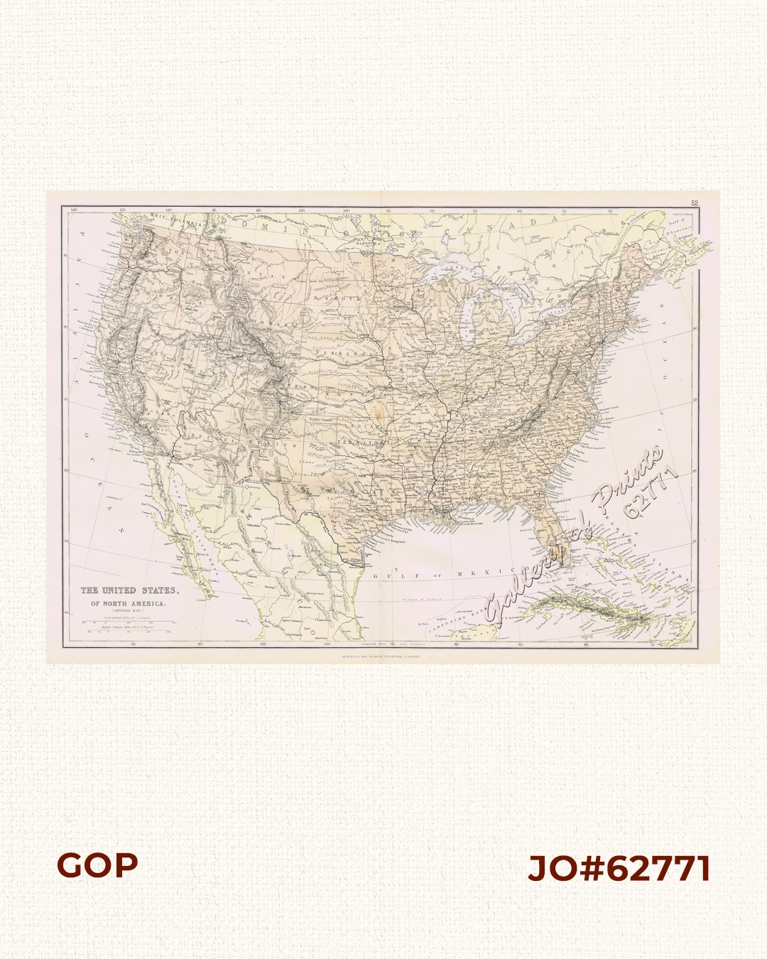 The United States of North America. (General Map)