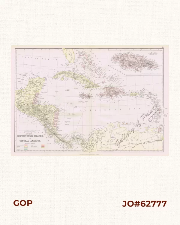 The West India Islands, and Central America. [inset:] Jamaica