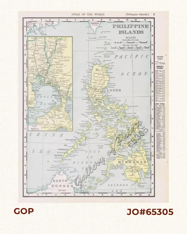 Philippine Islands [inset:] Vicinity of Manila