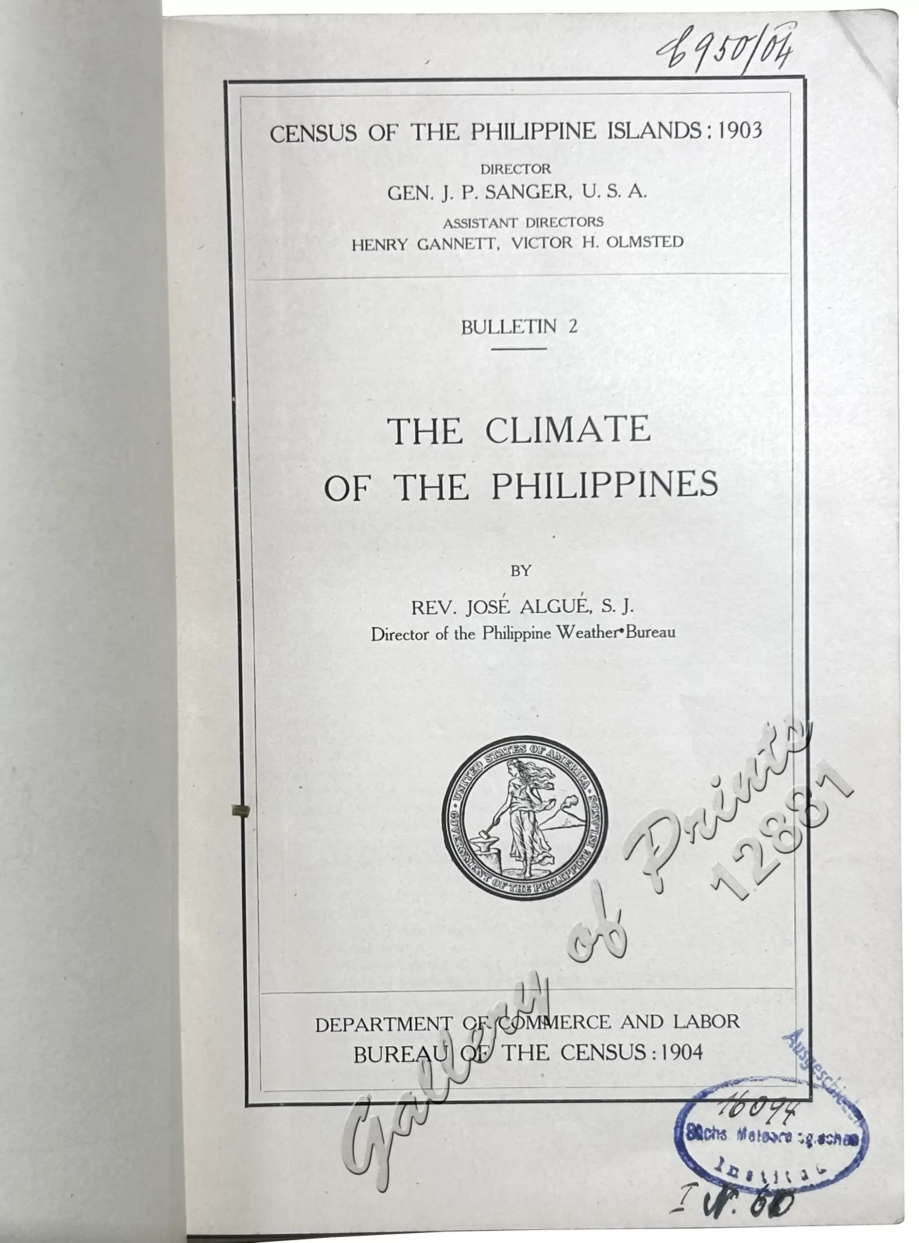 Census of the Philippine Islands Bulletin 2 The Climate of the Philippines - Image 2