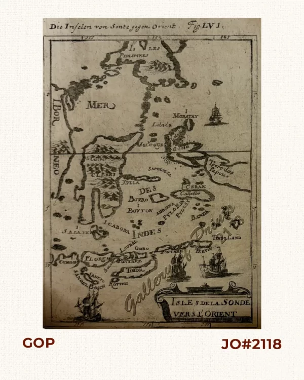 Isles dela Sonde vers L'Orient  Die Inselen von Sonte gegen Orient. Fig. LVI [The Sunda Islands...]