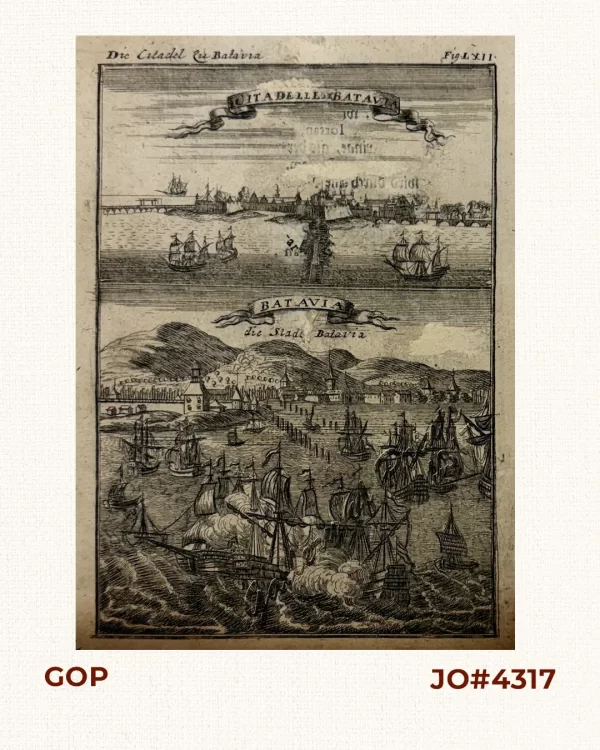 1. Citadell de Batavia - Die Citadel zu Batavia. 2. Batavia - die Stadt Batavia.