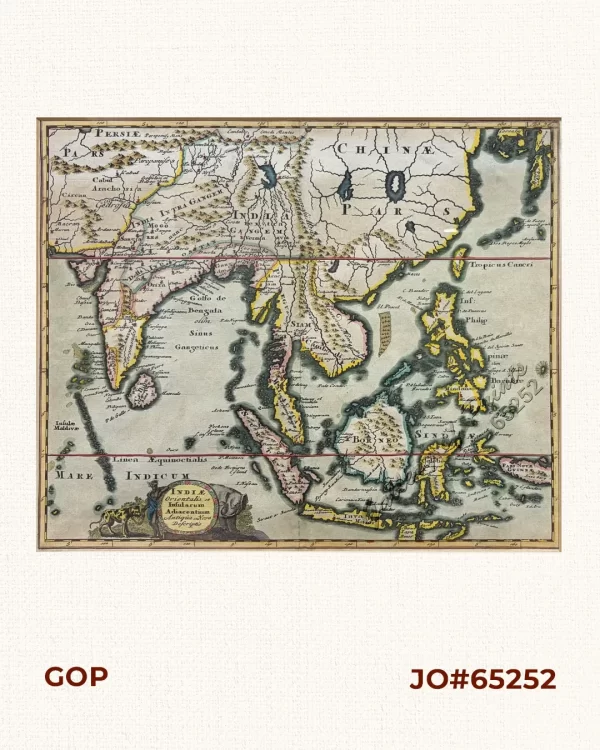 Indiae Orientalis et Insularum Adiacentium  Antigua et Nova Descriptio  [An Old and New Description of the East Indies and the Adjacent Islands]