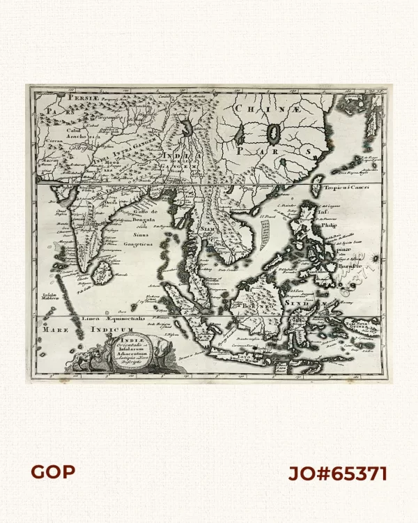 Indiae Orientalis et Insularum Adiacentium Antigua et Nova Descriptio [An Old and New Description of the East Indies and the Adjacent Islands]