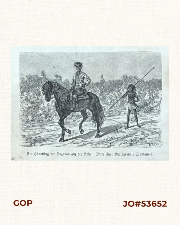 Ein Häuptling der Bagobos auf Reise. [A Bagobo Chieftain Travelling.]