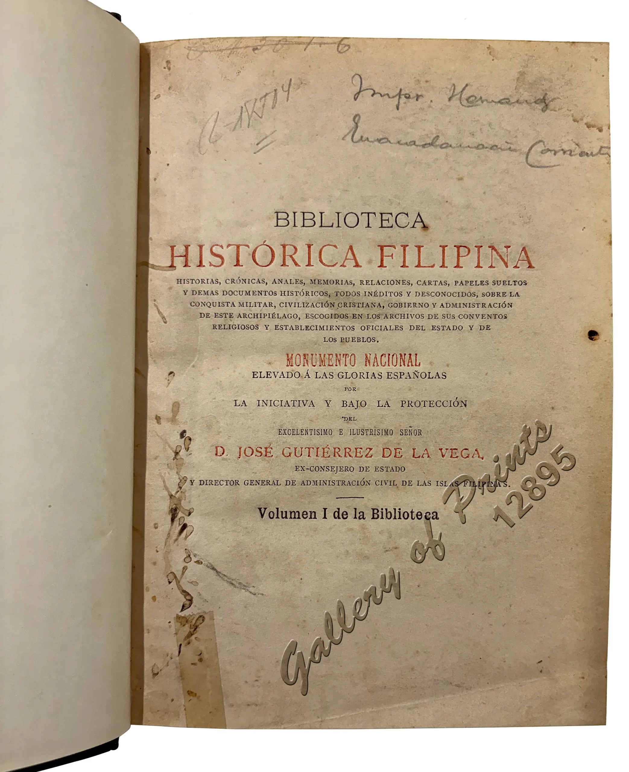 Biblioteca Historica Filipina. Historia General Sacro-profana, Political y Natural de las Islas del Poniente Llamadas Filipinas por el Padre Juan J. Delgado, de la Compañía de Jesús - Image 5