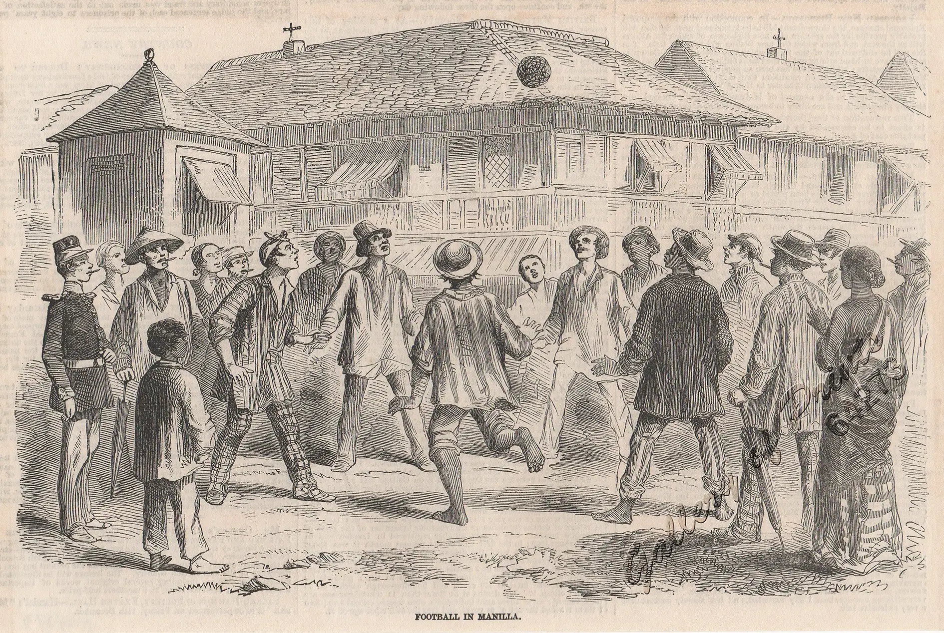 Sketches in Manilla. Football in Manilla. - Image 2