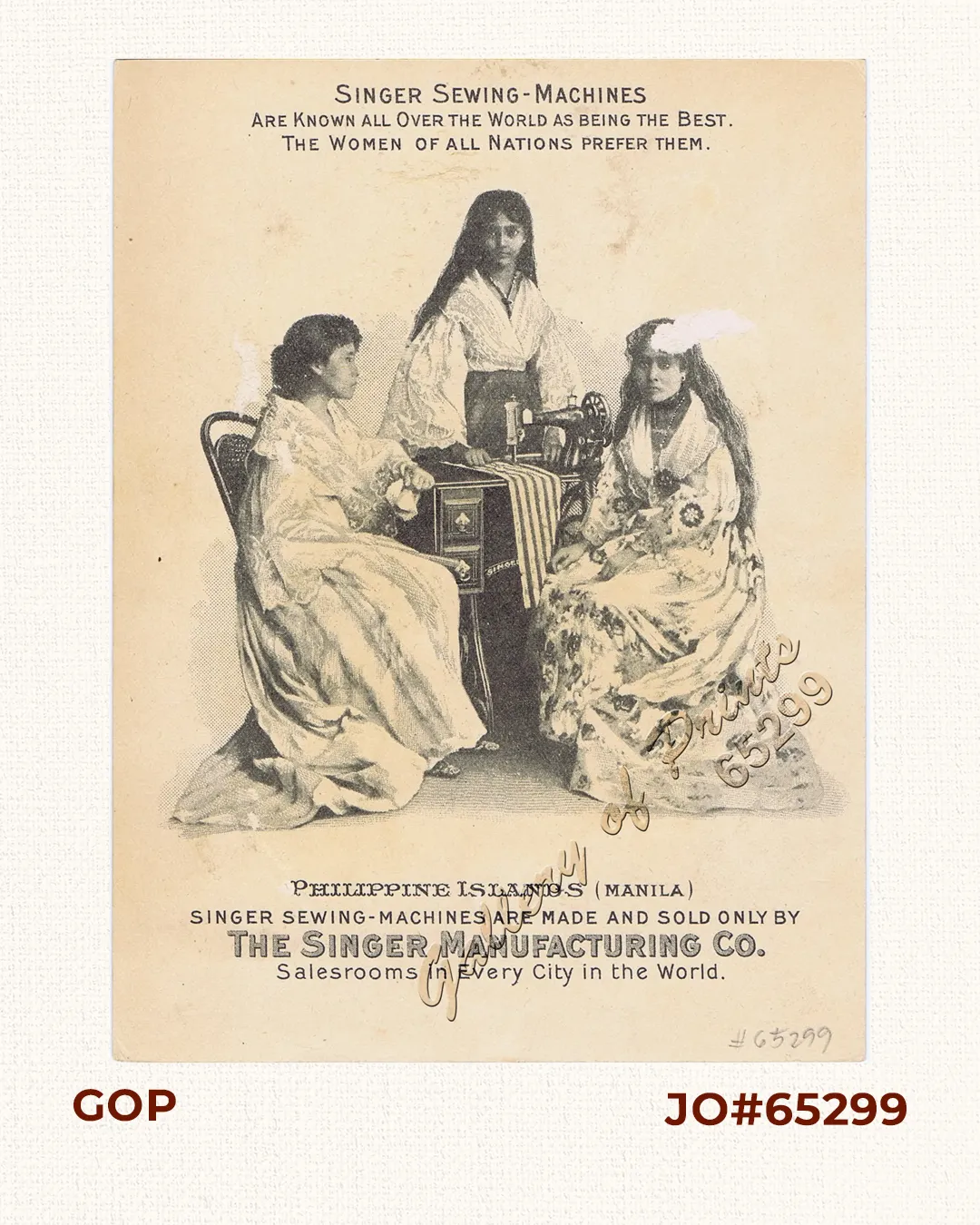 3 Filipinas in Sarong and Saya.