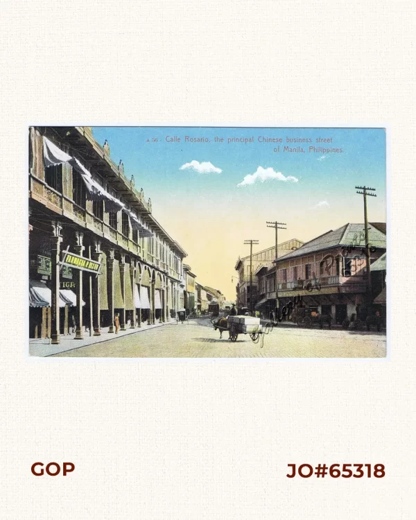 Calle Rosario, the principal Chinese business street of Manila, Philippines.