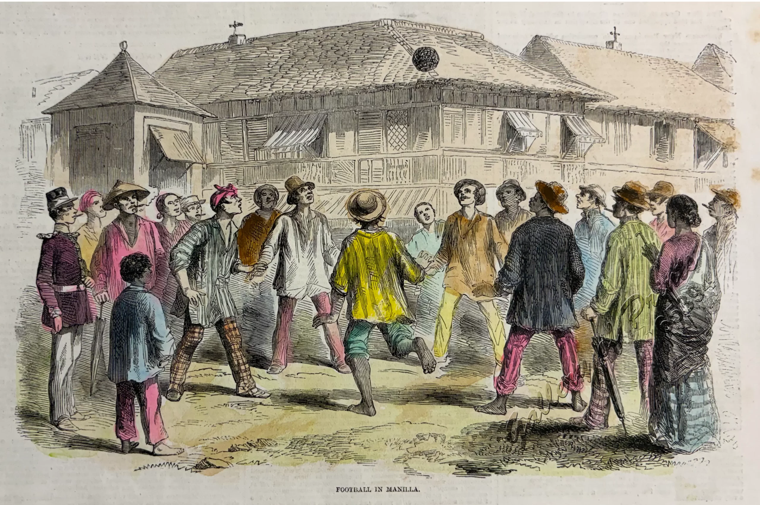 Sketches in Manilla. Football in Manilla. - Image 2