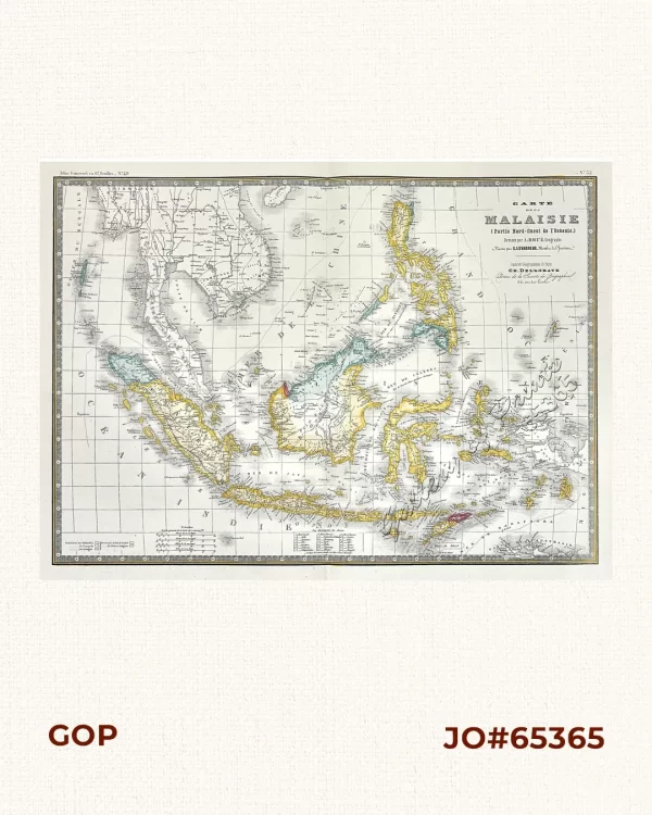 Carte de la Malaisie   [Map of the Malayan Archipelago]  (Partie Nord-Ouest de l'Océanie)  [View of North West Pacific]