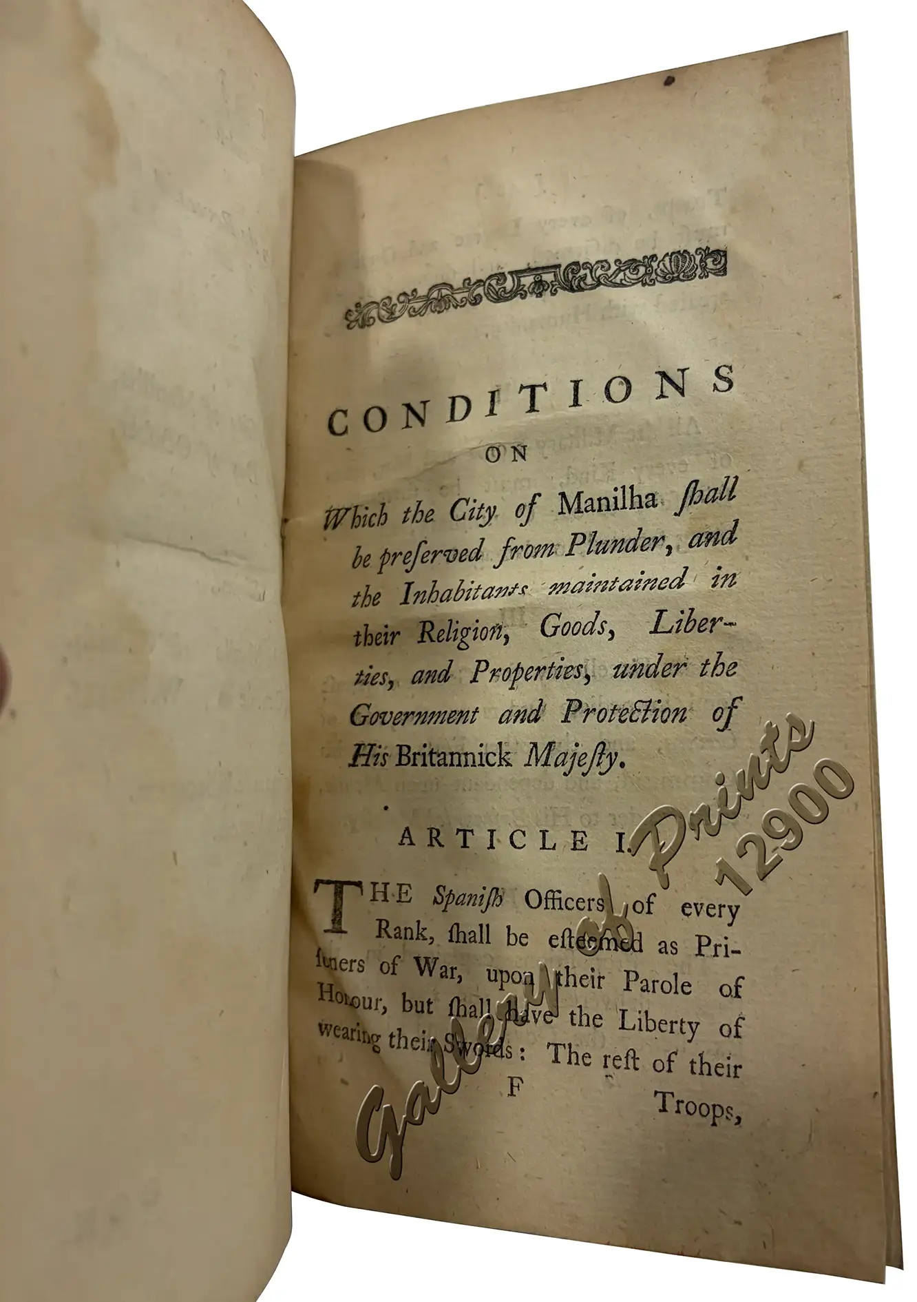 Colonel Draper's Answer, to the Spanish Arguments, claiming the Galeon, and refusing Payment of the Ransom Bills, for preserving Manila from Pillage and Destruction: In a letter addressed to the Earl of Halifax, His Majesty's Principal Secretary of State For the Southern Department. - Image 7